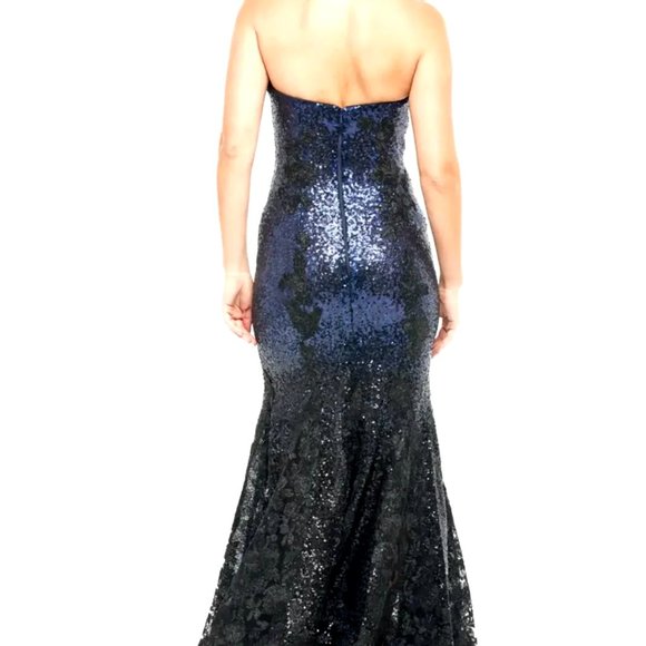 Strapless Sequin Gown - Picture 2 of 4